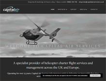 Tablet Screenshot of capitalairservices.co.uk